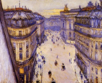 Gustave Caillebotte Painting - Rue Halevy Seen from the Sixth Floor Gustave Caillebotte